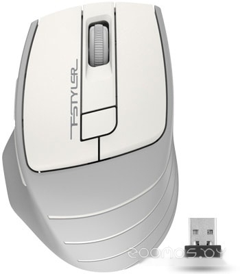 Мышь A4Tech Fstyler FG30S (серый/белый), фото 2