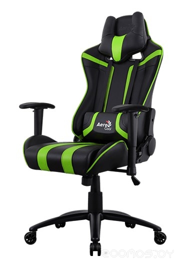 Кресло Aerocool AC120 AIR (черный/зеленый), фото 3