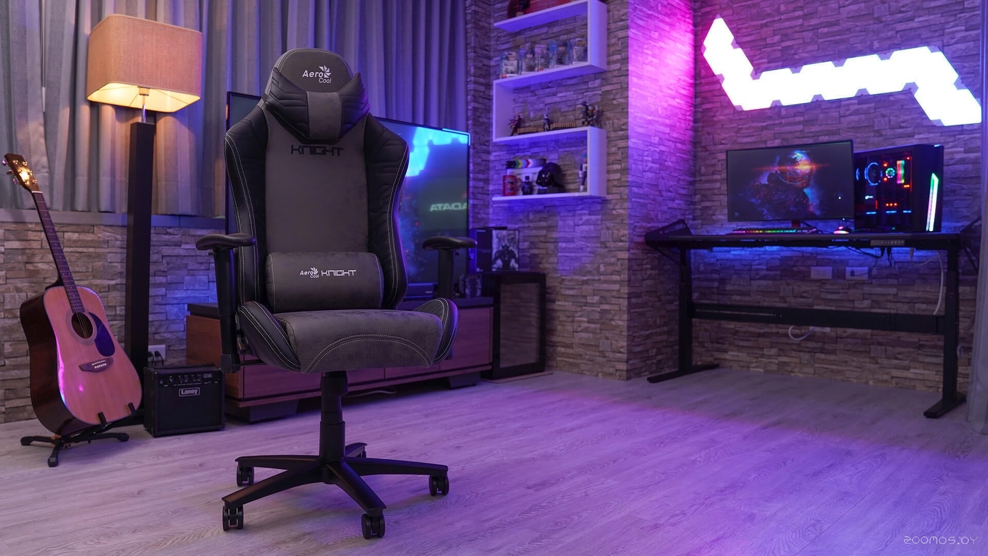 Кресло Aerocool Knight Iron Black (черный/серый), фото 12