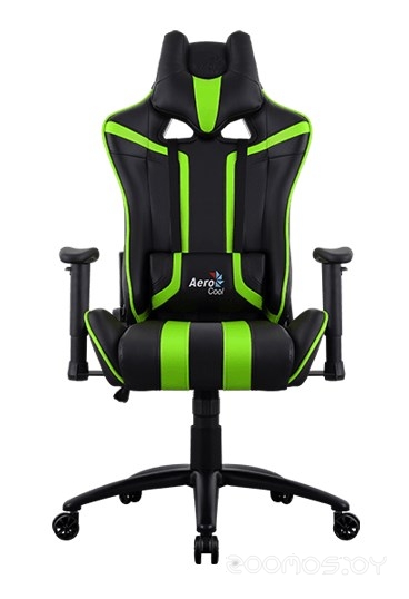 Кресло Aerocool AC120 AIR (черный/зеленый), фото 2