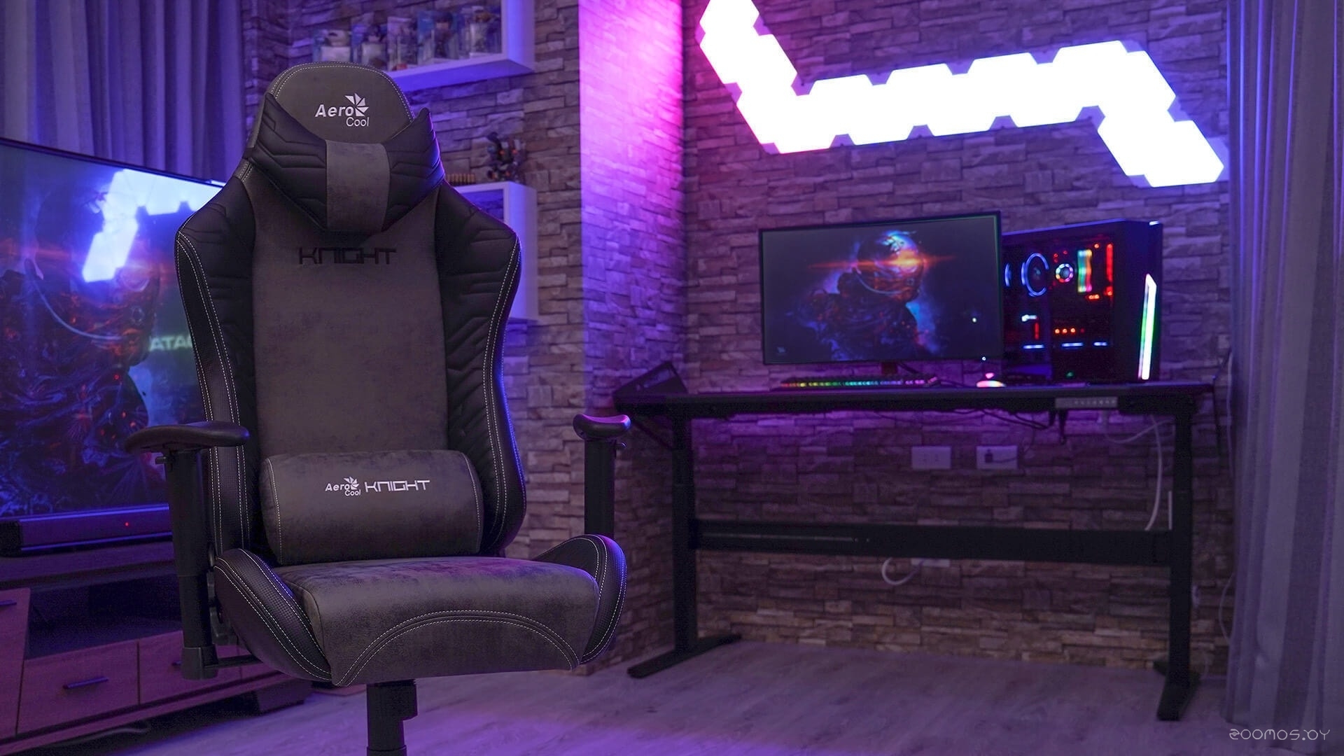 Кресло Aerocool Knight Iron Black (черный/серый), фото 14