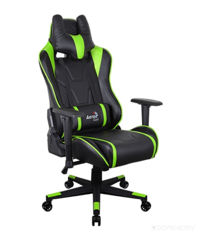 Кресло Aerocool AC220 AIR (черный/зеленый), фото 3