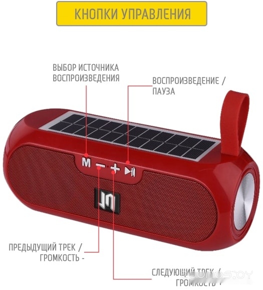 Беспроводная колонка Jet.A PBS-120 (красный), фото 3