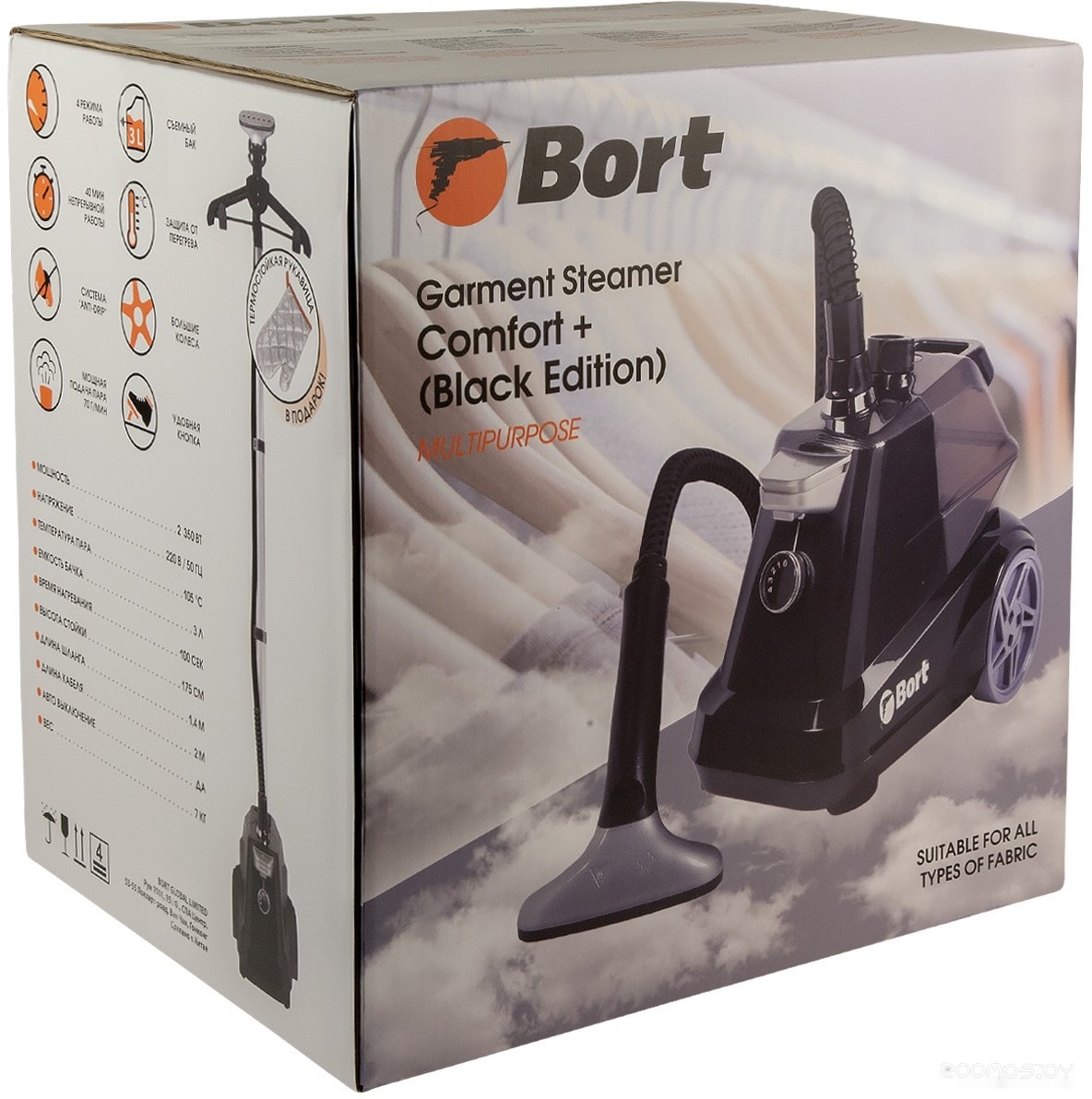 Отпариватель BORT Comfort + Black Edition, фото 4