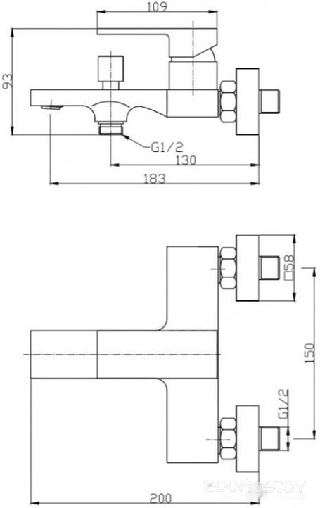 Смеситель BelBagno ROM-VAS-CRM, фото 2