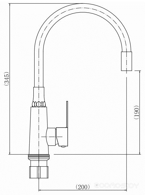 Смеситель Fashun A54301-10, фото 2