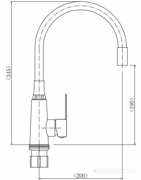 Смеситель Fashun A54301-8, фото 2
