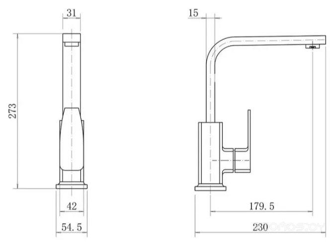 Смеситель Fashun A54010-8, фото 2