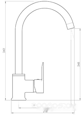Смеситель Inan Kehribar M2304, фото 2