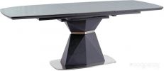 Кухонный стол Signal Cortez 160/210x90 (серый/антрацит матовый)