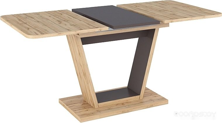 Кухонный стол Signal Nigel 120/160x80 (дуб вотан/коричневый)