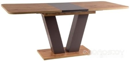 Кухонный стол Signal Platon 136/176x80 (дуб/коричневый)