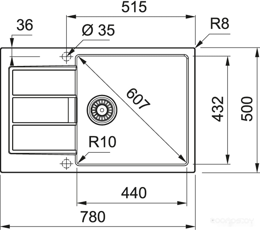 Кухонная мойка Franke Sirius 2.0 S2D 611-78 XL (оникс), фото 2