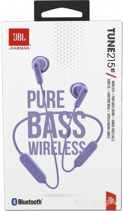 Наушники JBL Tune 215BT (фиолетовый), фото 4