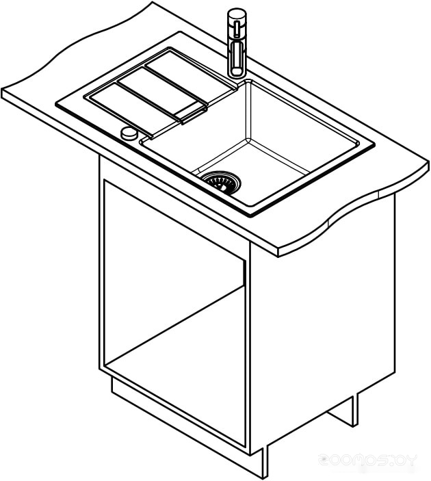 Кухонная мойка Franke Sirius 2.0 S2D 611-78 XL (оникс), фото 7
