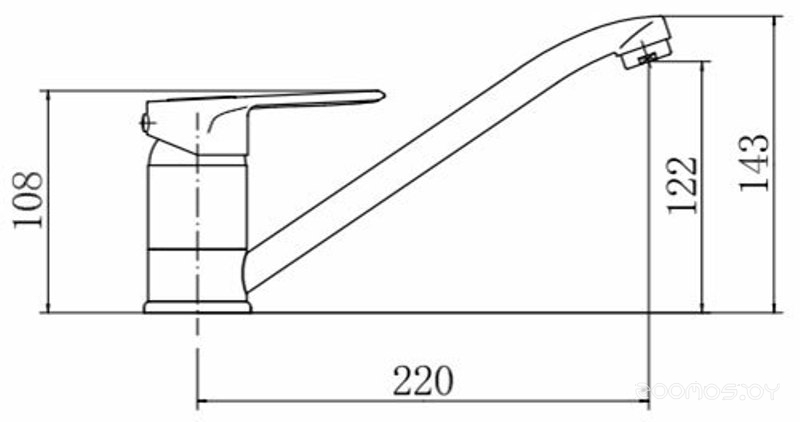 Смеситель Fashun A4204, фото 2