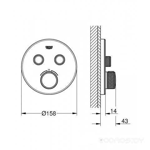 Смеситель Grohe Grohtherm SmartControl 29145000, фото 2