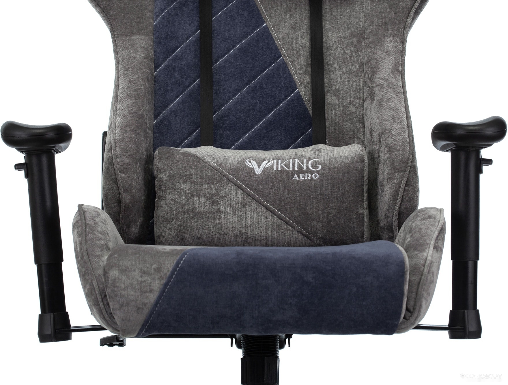 Кресло Бюрократ VIKING X Fabric (серый/темно-синий), фото 18