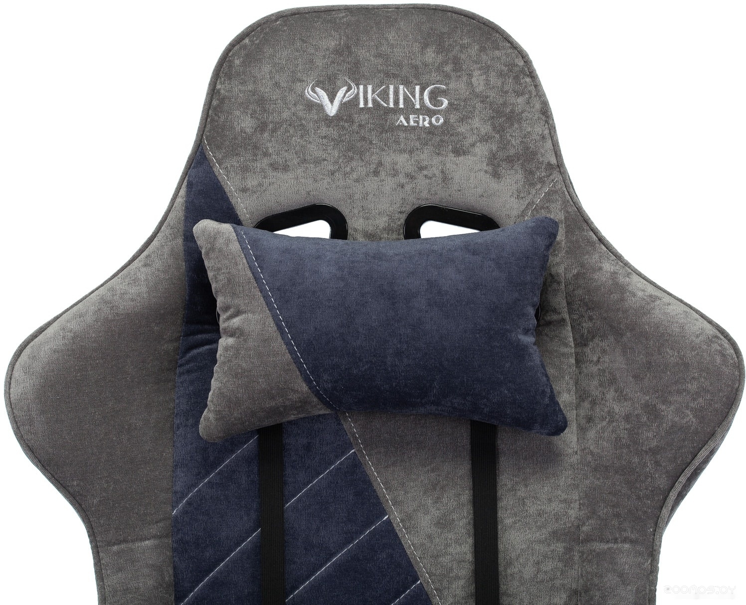 Кресло Бюрократ VIKING X Fabric (серый/темно-синий), фото 19
