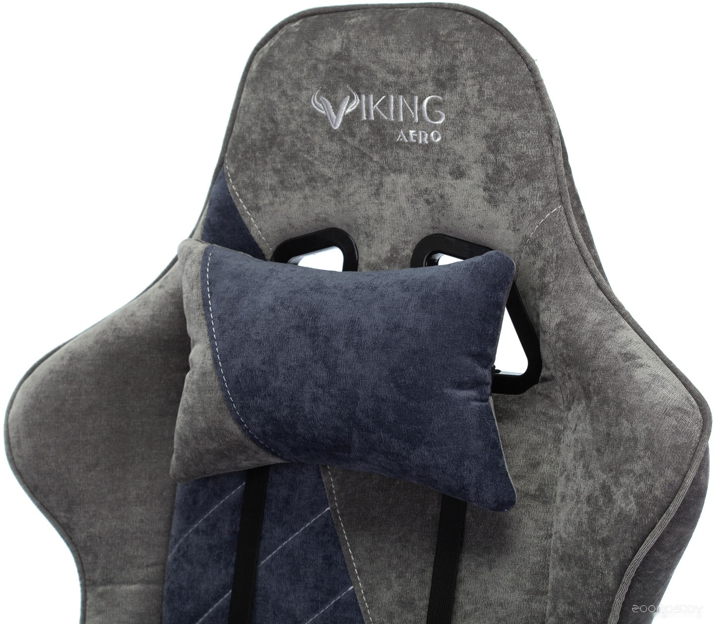 Кресло Бюрократ VIKING X Fabric (серый/темно-синий), фото 21