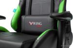 Кресло Бюрократ Viking 5 Aero (черный/зеленый)