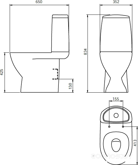 Унитаз IDDIS Mirro (MIR2DSEi24), фото 3