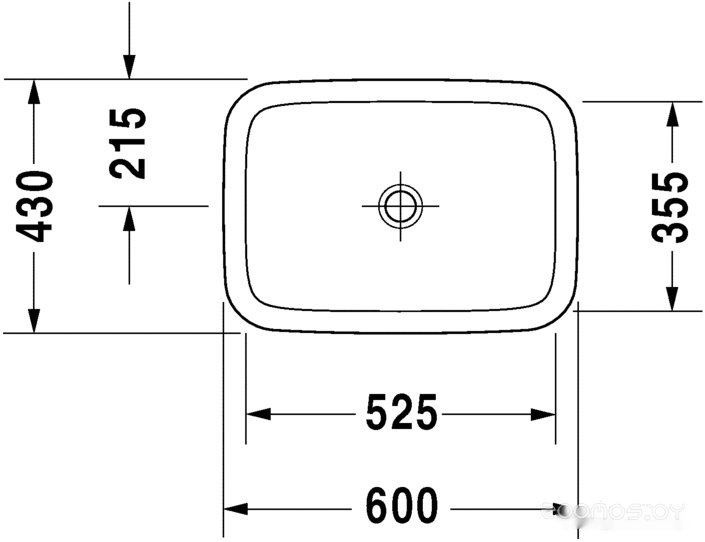 Умывальник Duravit DuraStyle 60x43, фото 4