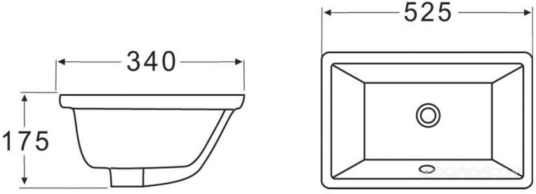 Умывальник BelBagno BB1009, фото 2
