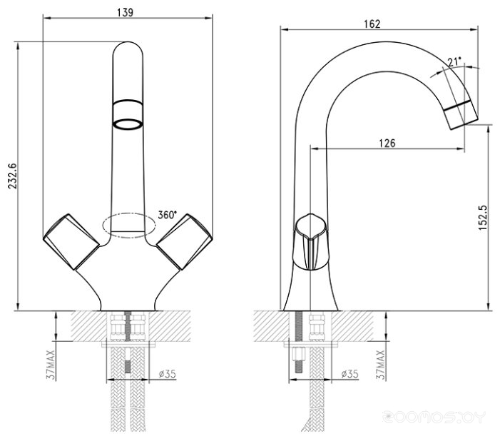 Смеситель IDDIS Jam JAMSB00i01, фото 2
