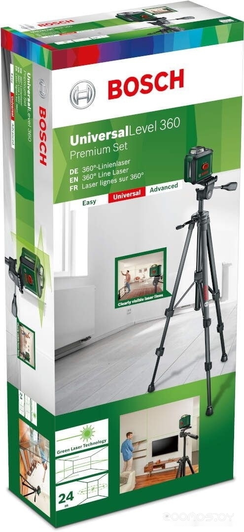 Лазерный нивелир Bosch UniversalLevel 360 Premium 0603663E01 (штатив, держатель), фото 11