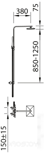 Душевая система Clever Nine Xtreme 60135, фото 5