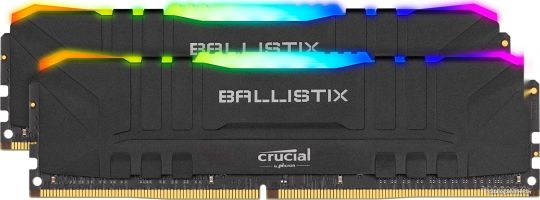 Оперативная память Crucial Ballistix RGB 2x8GB DDR4 PC4-25600 BL2K8G32C16U4BL