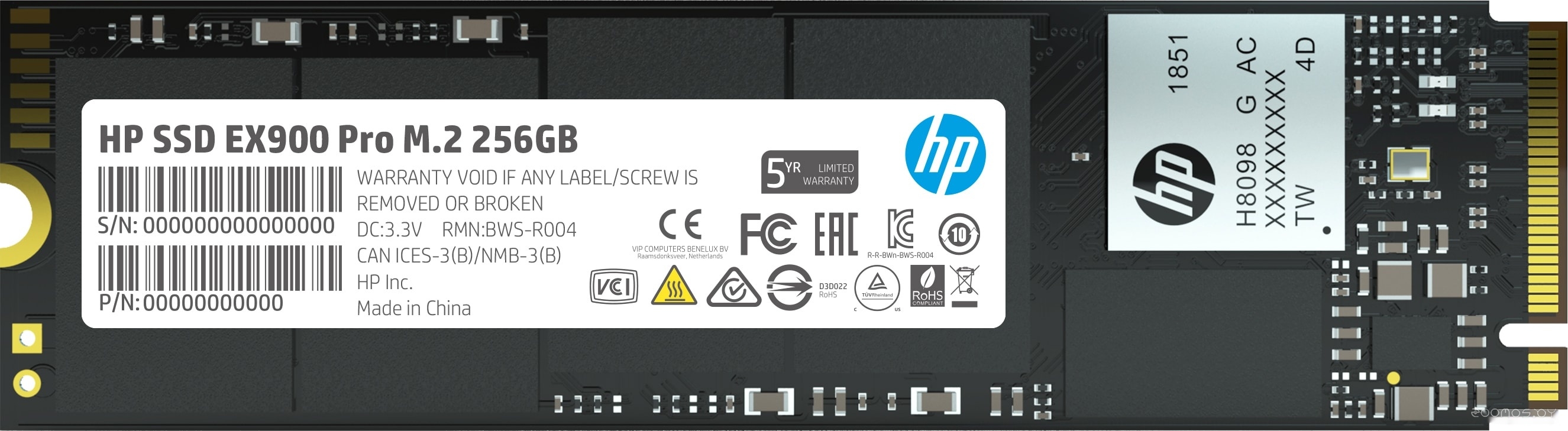SSD HP EX900 Pro 256GB 9XL75AA, фото 2