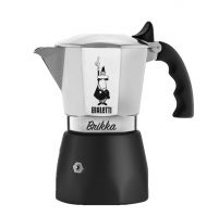 Гейзерная кофеварка Bialetti Brikka 2020 (4 порции, черный)