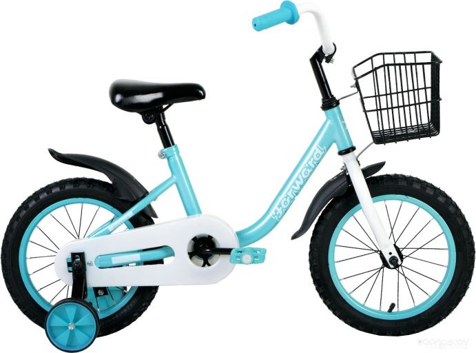 Детский велосипед Forward Barrio 14 (голубой/белый, 2020-2021)