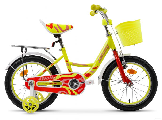 Детский велосипед Krakken Molly 16 (желтый, 2021)