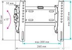 Кронштейн VLK TRENTO-38 (черный)