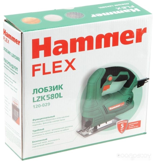 Электролобзик Hammer LZK580L Flex, фото 11