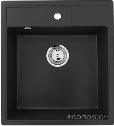 Кухонная мойка Ulgran U-406 344 (УЛЬТРА-ЧЕРНЫЙ) 