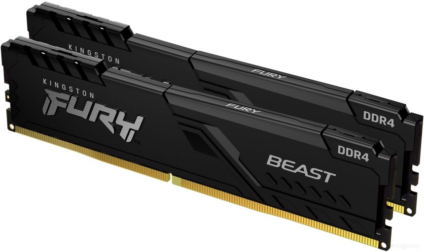 Оперативная память Kingston FURY Beast 2x16GB DDR4 PC4-25600 KF432C16BB1K2/32, фото 1