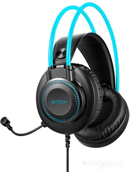Наушники A4Tech Fstyler FH200i (черный/голубой), фото 3