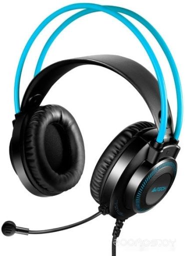 Наушники A4Tech Fstyler FH200i (черный/голубой), фото 1