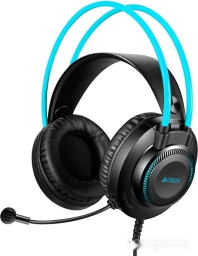 Наушники A4Tech Fstyler FH200U (серый/голубой), фото 1