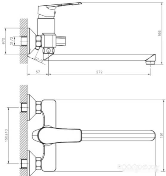 Смеситель DecoRoom DR23043, фото 2