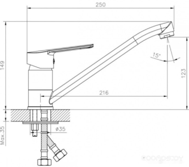 Смеситель DecoRoom DR22018, фото 2