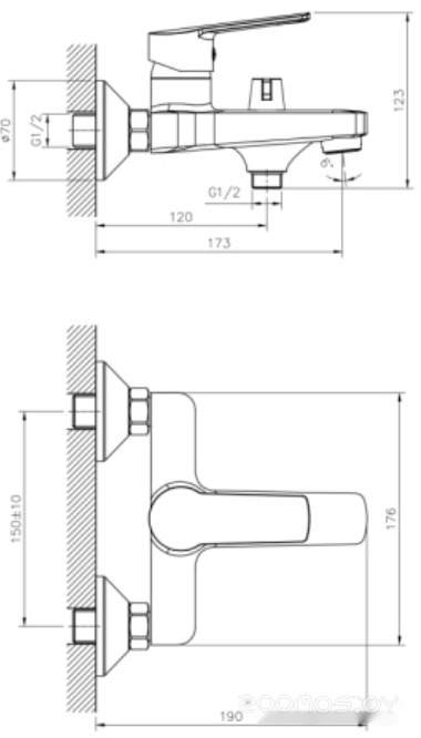 Смеситель DecoRoom DR22036, фото 2