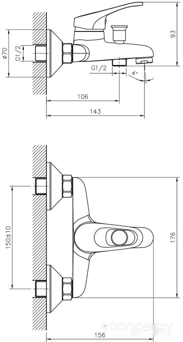 Смеситель DecoRoom DR21035, фото 2