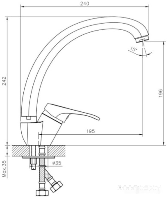 Смеситель DecoRoom DR21021, фото 2