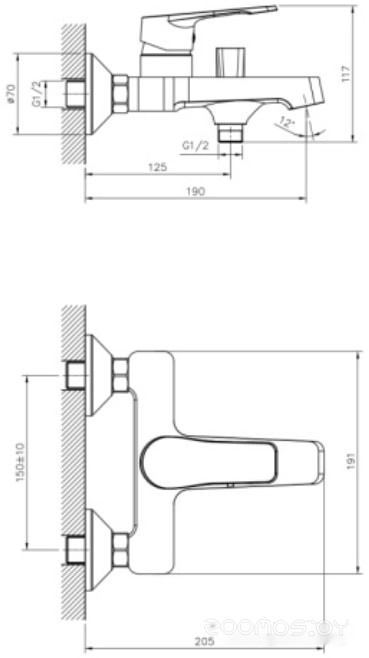 Смеситель DecoRoom DR23036, фото 2
