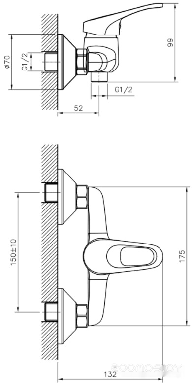 Смеситель DecoRoom DR21055, фото 2